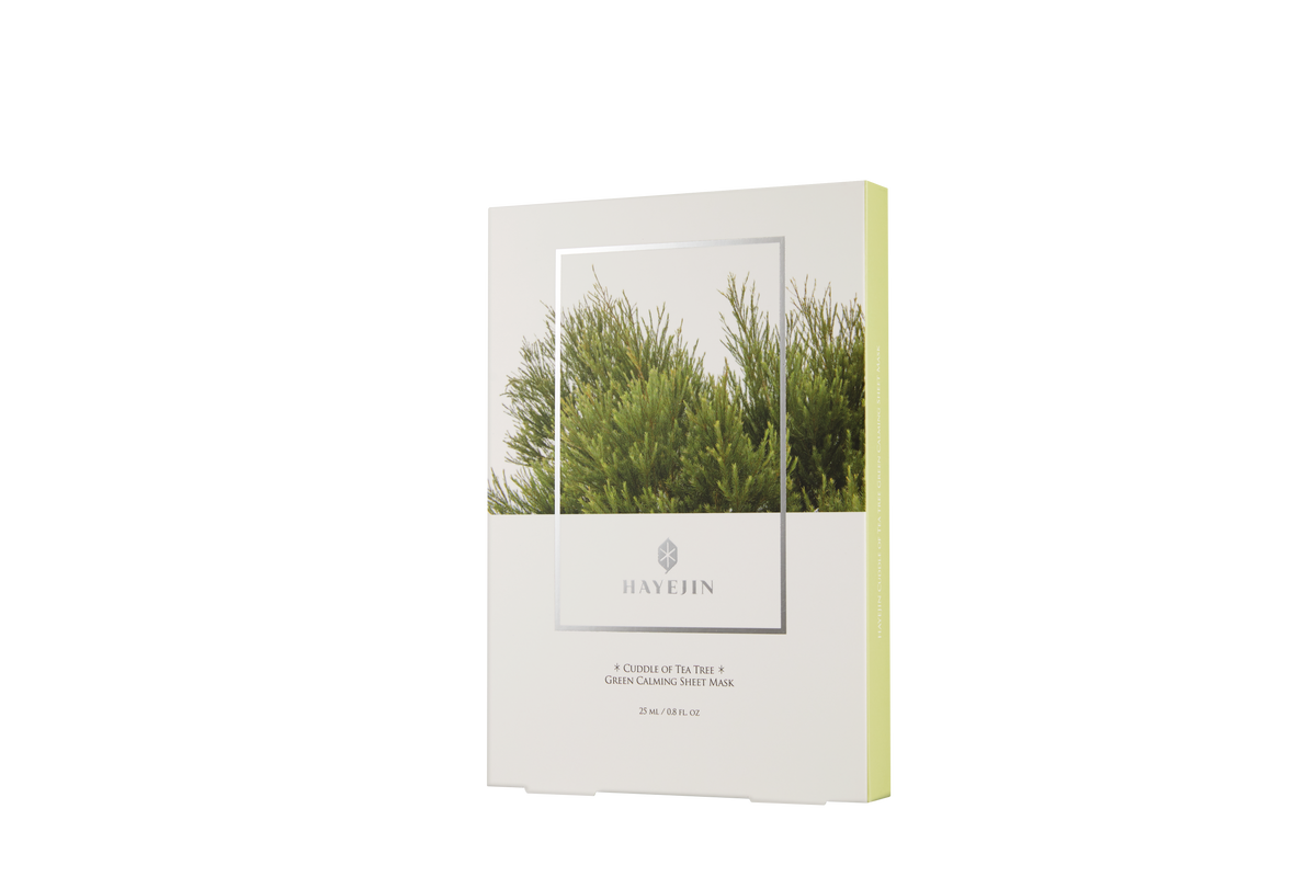 HAYEJIN Tea Tree Green Calming Sheet Mask 5kpl